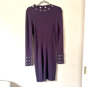 NWT Deadstock Purple Grommet Knit Dress